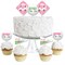 Big Dot of Happiness Golf Girl - Dessert Cupcake Toppers - Pink Birthday Party or Baby Shower Clear Treat Picks - Set of 24